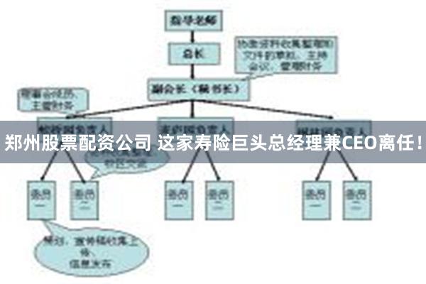 郑州股票配资公司 这家寿险巨头总经理兼CEO离任！