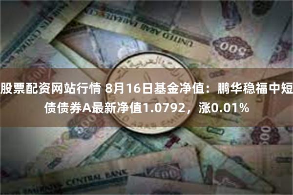 股票配资网站行情 8月16日基金净值：鹏华稳福中短债债券A最新净值1.0792，涨0.01%