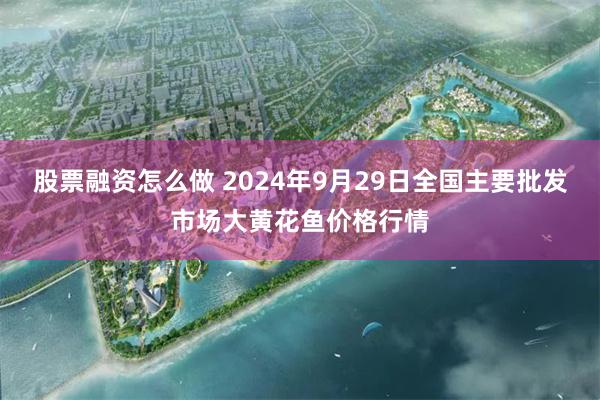 股票融资怎么做 2024年9月29日全国主要批发市场大黄花鱼价格行情